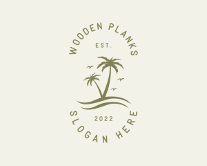 Tropical Nature Resort logo design