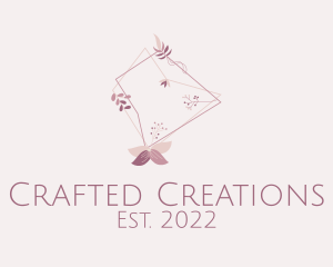 Pink Floral Embroidery  logo design