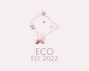 Fabric - Pink Floral Embroidery logo design