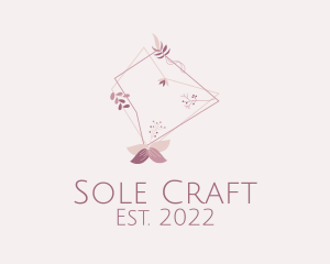 Pink Floral Embroidery  logo design