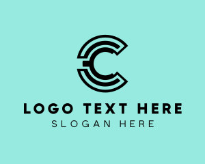 Digital Token - Cryptocurrency Tech Letter C logo design