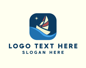 Boat Sailing App logo design