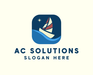 Boat Sailing App logo design