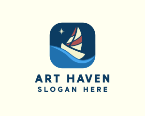 Boat Sailing App logo design