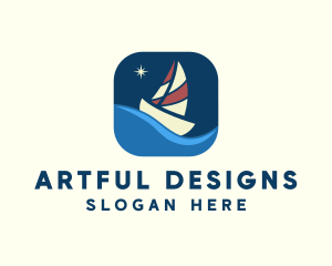 Boat Sailing App logo design