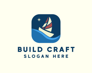 Boat Sailing App logo design