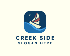 Boat Sailing App logo design