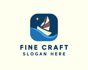 Boat Sailing App logo design