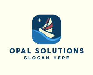 Boat Sailing App logo design