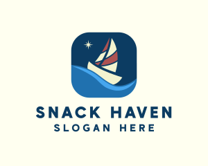 Boat Sailing App logo design