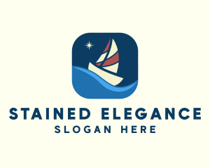 Boat Sailing App logo design