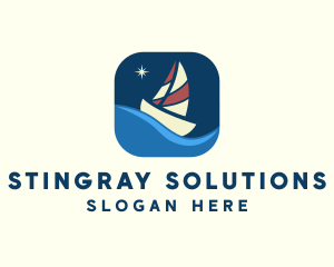 Boat Sailing App logo design