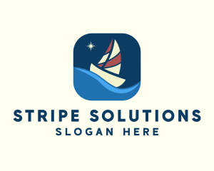 Boat Sailing App logo design