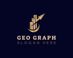 Finance Graph Arrow logo design