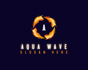 Voltage Wave Bolt logo design