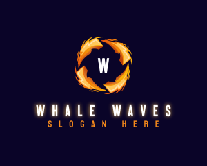 Voltage Wave Bolt logo design