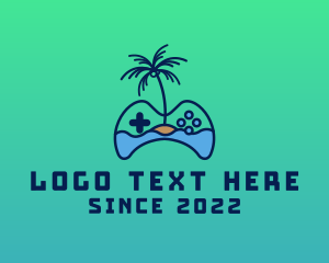 Paradise - Tropical Island Gaming logo design