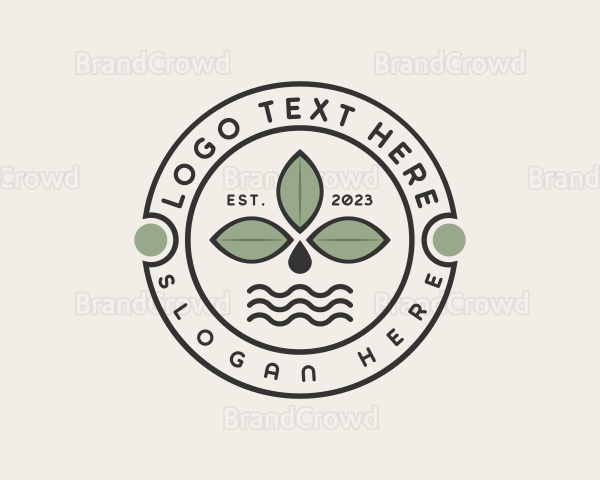 Eco Leaf Water Logo