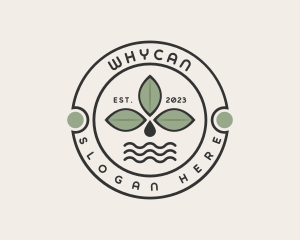 Drop - Cafe Herb Leaf logo design