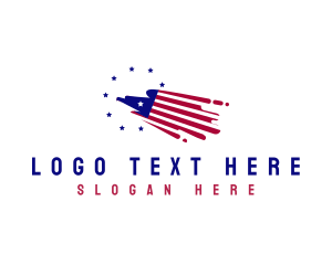Insitution - American Eagle Flag logo design