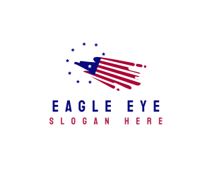 American Eagle Flag logo design