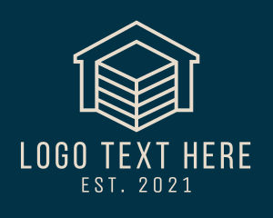 Warehouse - Cargo Container Delivery logo design