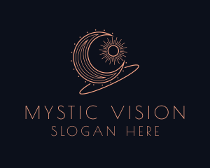 Fortune Telling - Astral Moon Fortune Teller logo design