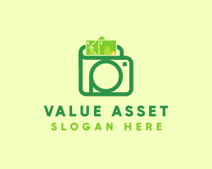 Green Photo Wallet logo design