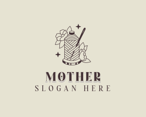 Knitter - Tailoring Needle Thread logo design