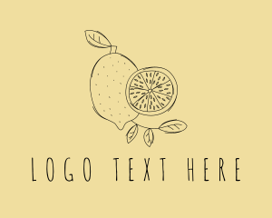Rustic - National Lemon Fruit logo design