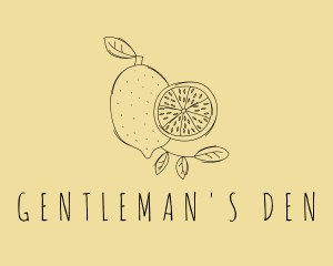 National Lemon Fruit logo design