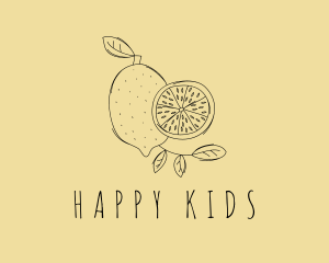 National Lemon Fruit logo design