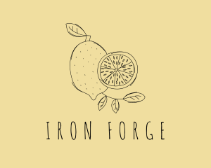 National Lemon Fruit logo design