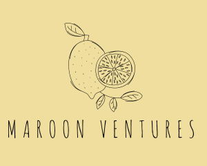 National Lemon Fruit logo design