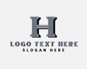 Industrial - Industrial Construction Architecture Letter H logo design