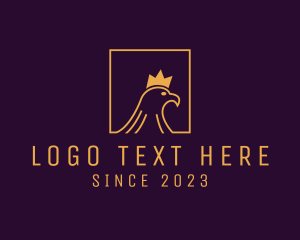 King - Minimalist Crown Eagle logo design