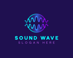 Sound Wave Audio logo design