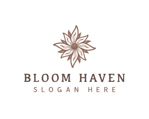 Floral Bloom Flower logo design