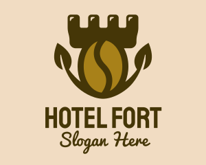 Coffee Bean Fortress  logo design