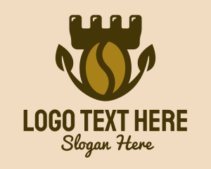 Simple - Coffee Bean Fortress logo design