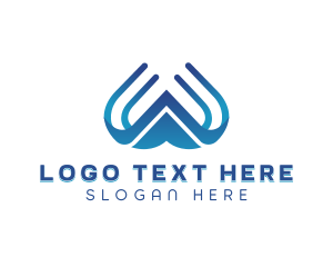 Computer - Generic Business Letter W logo design