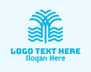 Swamp - Blue Palm River logo design