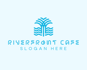 Blue Palm River  logo design