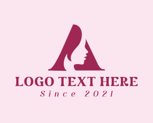 Human - Beauty Wellness Letter A logo design