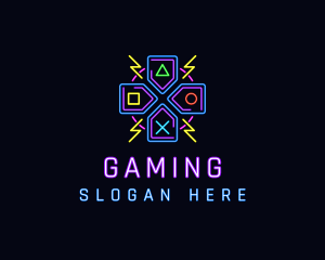 Neon Gaming Controller  Logo