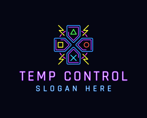 Neon Gaming Controller  logo design