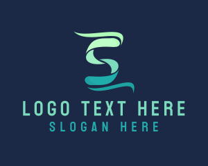 Ribbon - Media Agency Letter S logo design