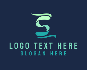 Lettering - Media Agency Letter S logo design