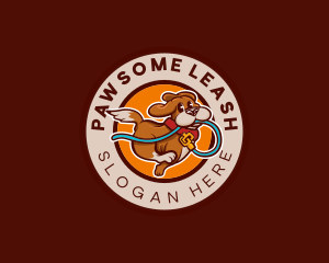 Leash - Dog Pet Leash logo design