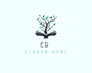 Education - Book of Knowledge Tree logo design